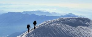 hiking mountains